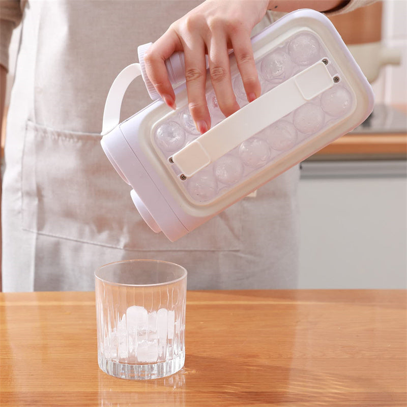 2 in 1 Eiswürfelmaker und Trinklfasche