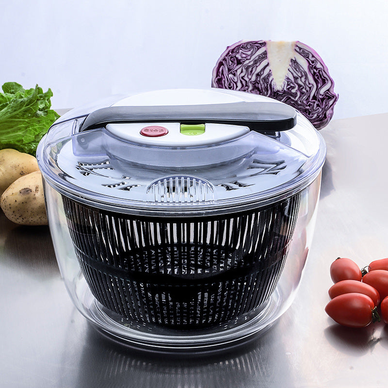 2-in-1 Salatschleuder, einfach zu bedienen