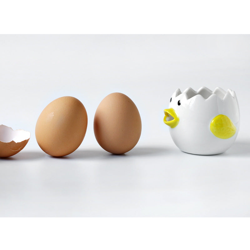 Eiweiss-Splitter im niedlichen Huhn-Design