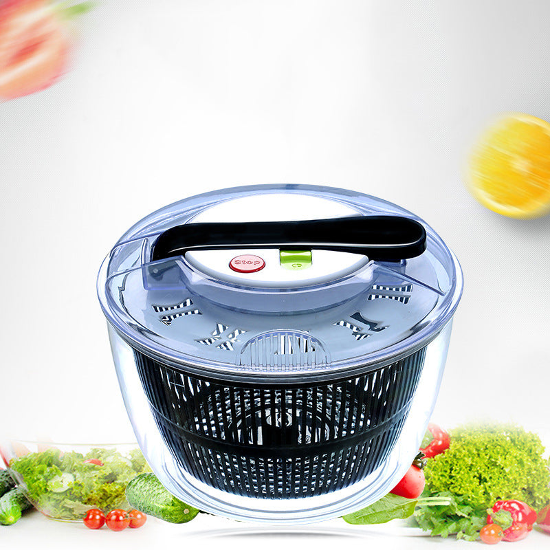 2-in-1 Salatschleuder, einfach zu bedienen