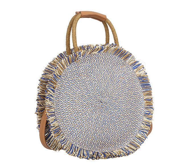 Handgefertigte Handtasche aus gewobenem Naturmaterial