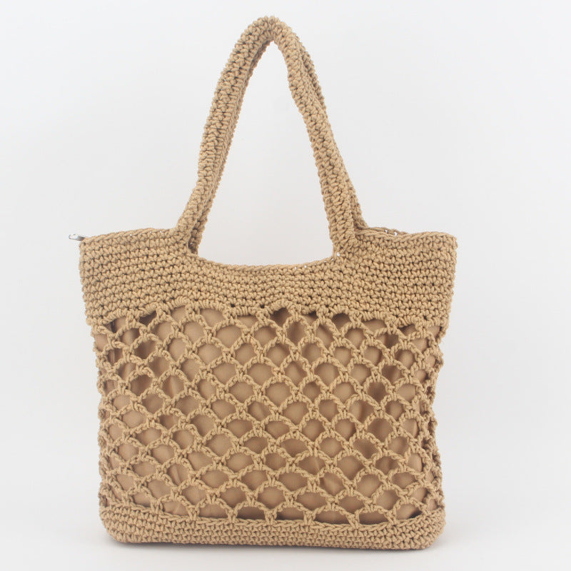Schöne, gestrickte Handtasche