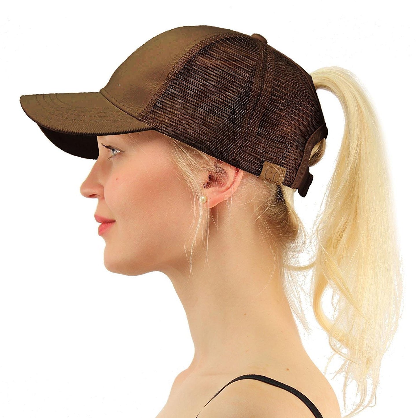 Baseball-Caps, mit Öffnung für den Pferdeschwanz