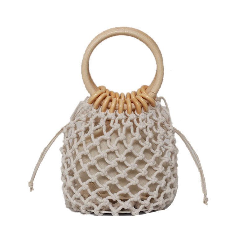 Geflochtene, trendige, kleine Handtasche