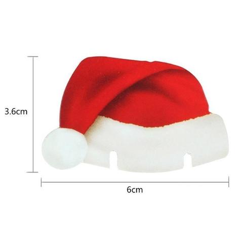 Weihnachtsdekoration für das Sektglas