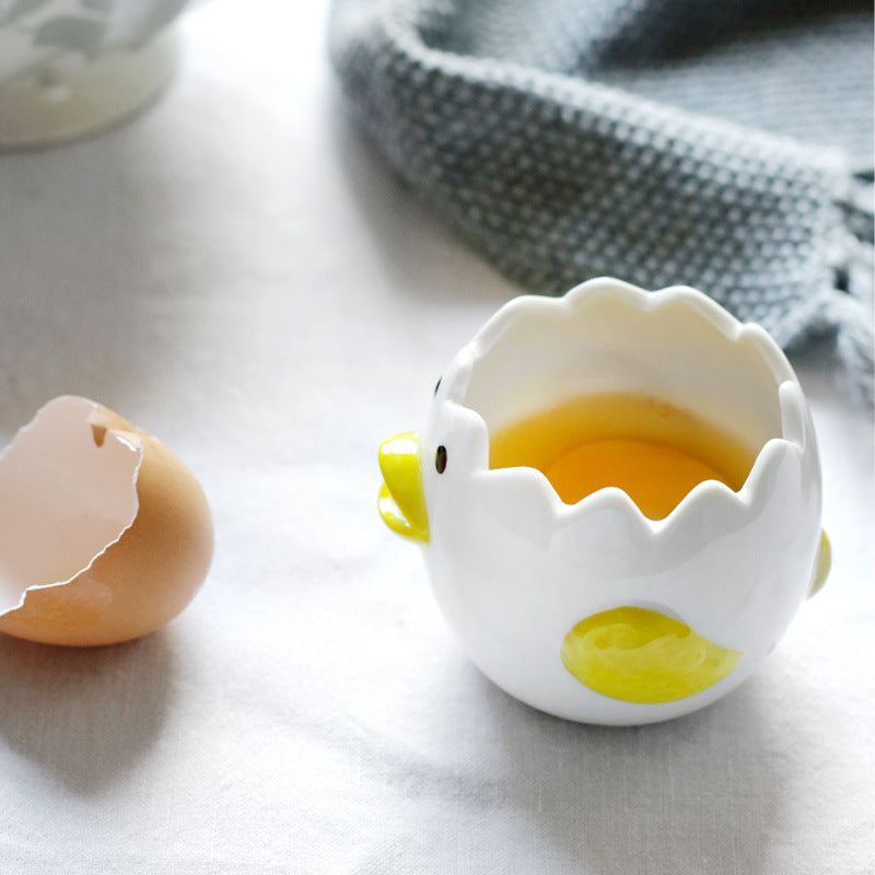Eiweiss-Splitter im niedlichen Huhn-Design