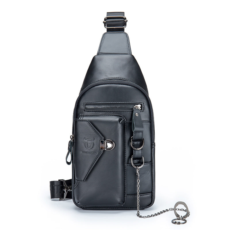 Herrenbrusttasche aus Leder