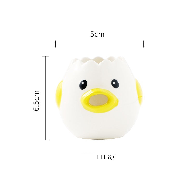 Eiweiss-Splitter im niedlichen Huhn-Design
