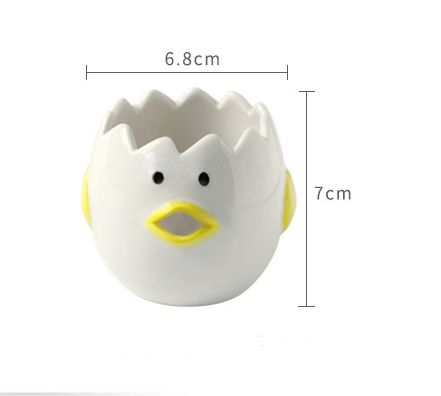 Eiweiss-Splitter im niedlichen Huhn-Design