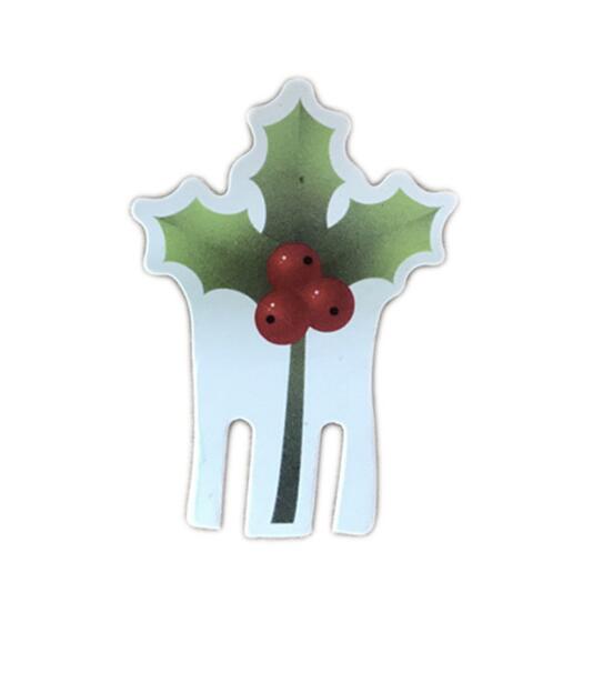 Weihnachtsdekoration für das Sektglas