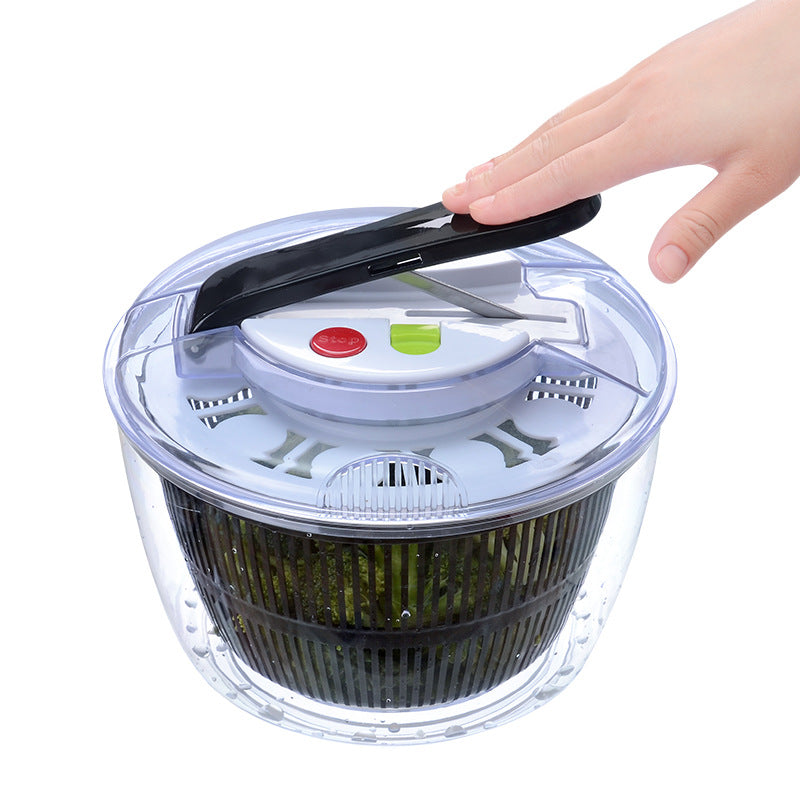 2-in-1 Salatschleuder, einfach zu bedienen