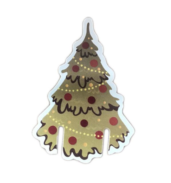 Weihnachtsdekoration für das Sektglas