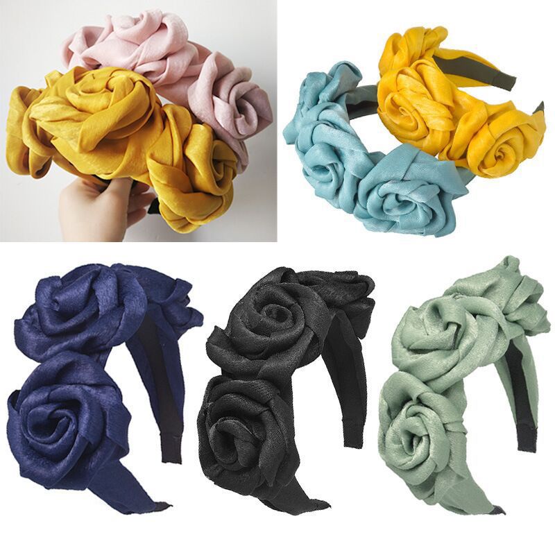 Haarreifen mit grossen Blumen