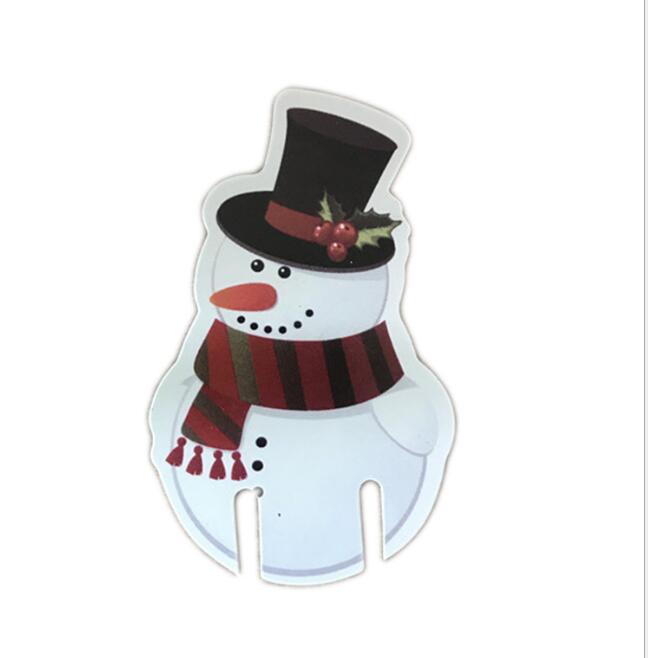 Weihnachtsdekoration für das Sektglas