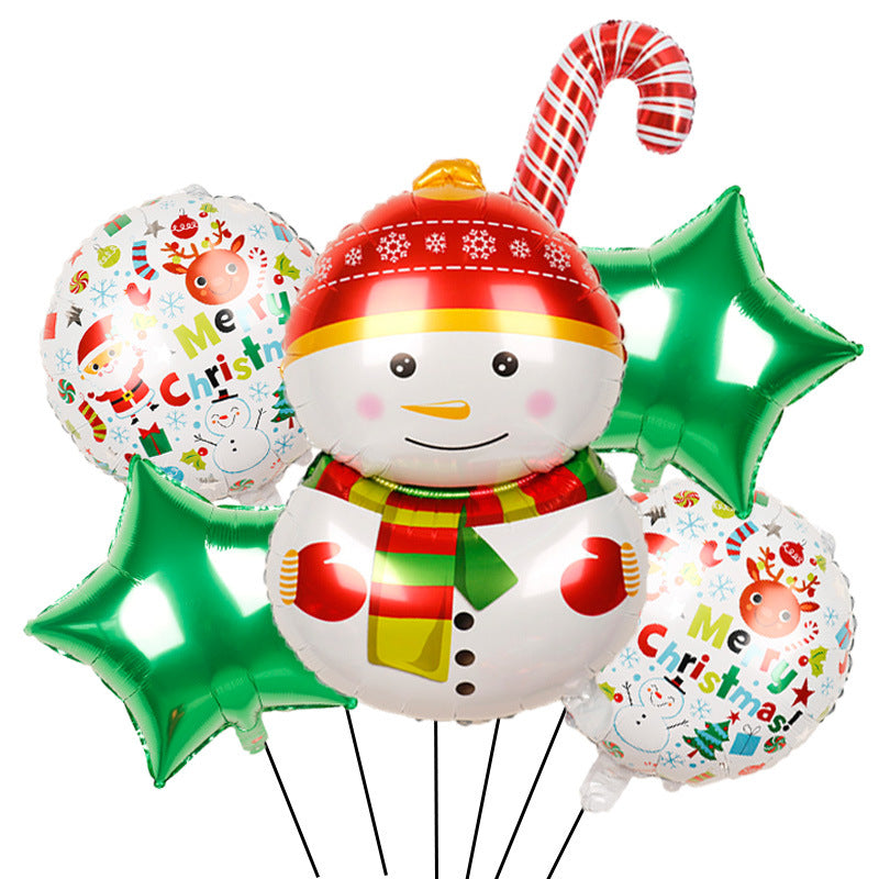 Luftballons mit Weihnachtsmotiven