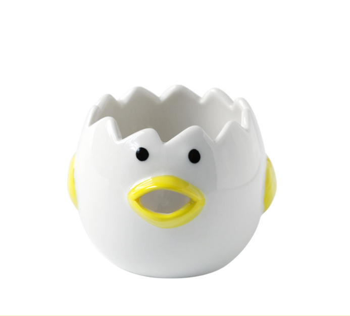 Eiweiss-Splitter im niedlichen Huhn-Design
