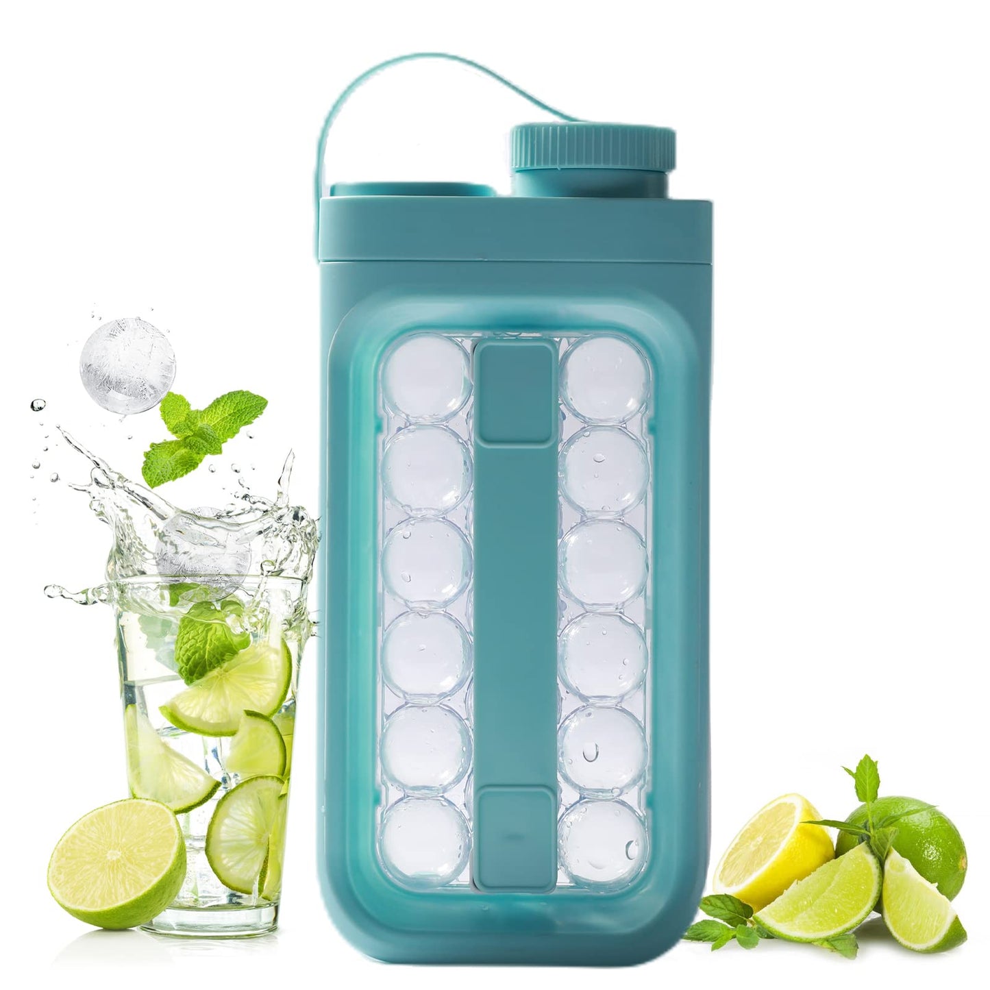 2 in 1 Eiswürfelmaker und Trinklfasche