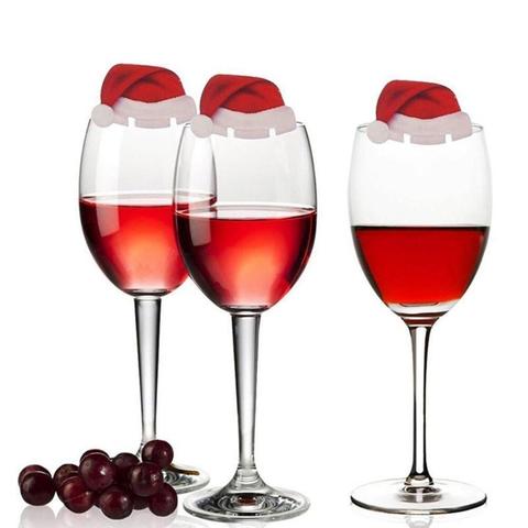 Weihnachtsdekoration für das Sektglas