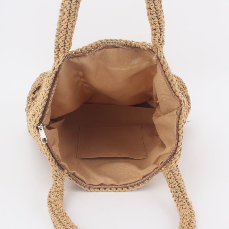 Schöne, gestrickte Handtasche