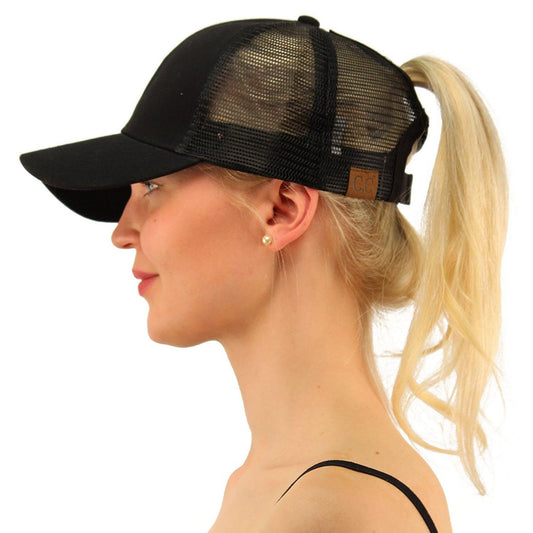 Baseball-Caps, mit Öffnung für den Pferdeschwanz
