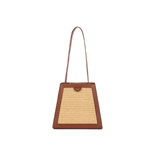 Handtasche, trapezförmig