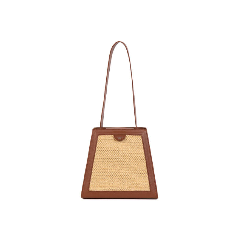 Handtasche, trapezförmig