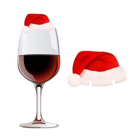 Weihnachtsdekoration für das Sektglas