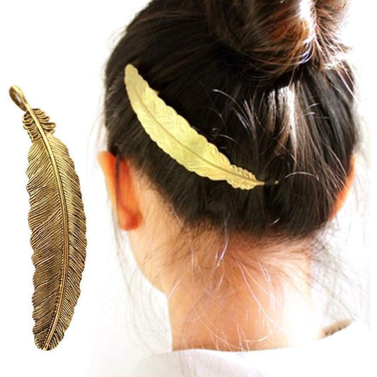 Haarspange im Blattdesign