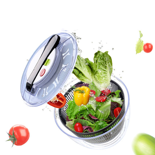 2-in-1 Salatschleuder, einfach zu bedienen