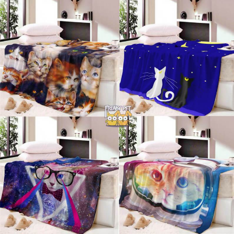Katzendecke mit verschiedenen Motiven