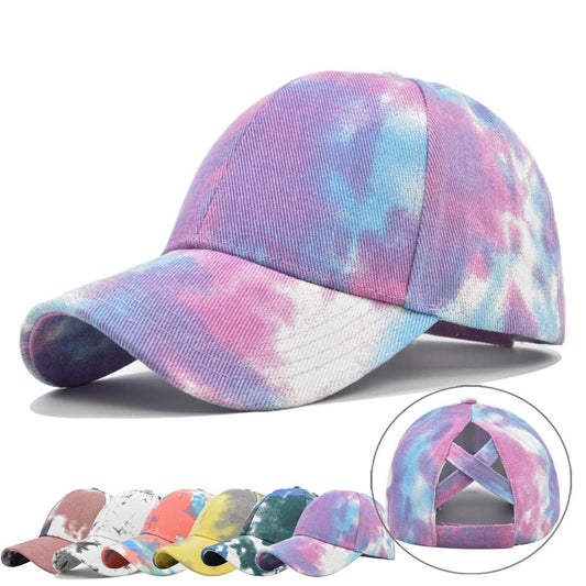Baseballmütze Tie-Dye mit Öffnung für Haare