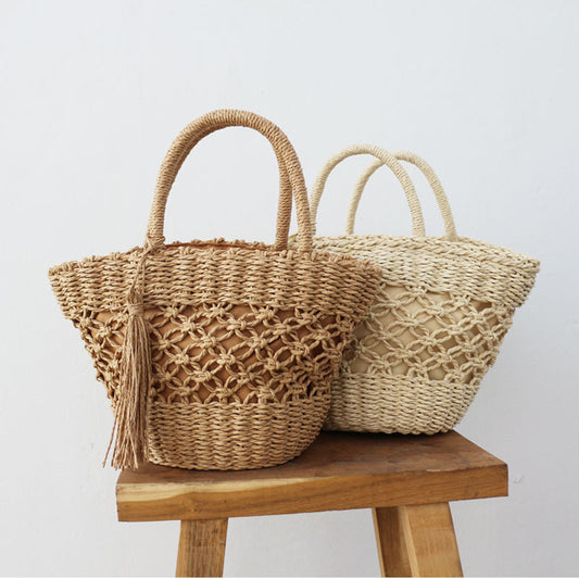 Damenhandtasche aus Naturfasern